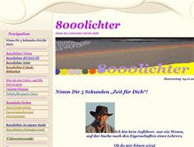 Tablet Screenshot of 8000lichter.com